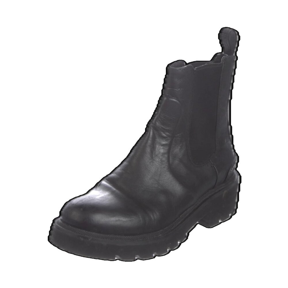Frye Allison Chelsea Platform Boots in Black Leather - Size 7.5